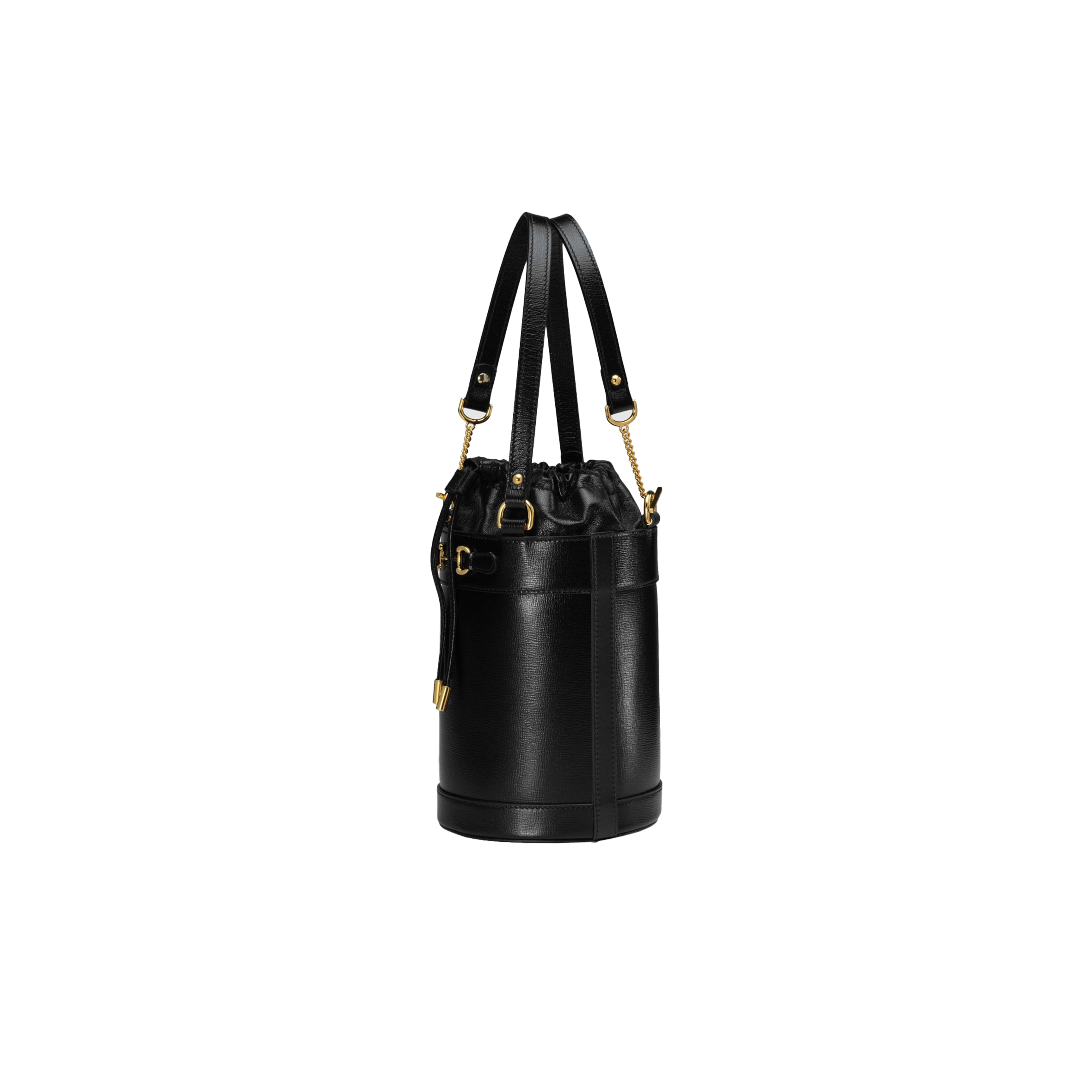 GUCCI HORSEBIT 1955 SMALL BUCKET BAG ‎637115 1DBYG 1000 (19*14*14cm)